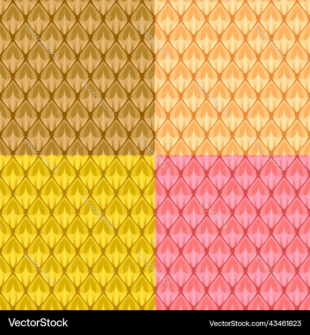 Set of seamless patterns with peel surface Set of seamless patterns with peel surface vector image