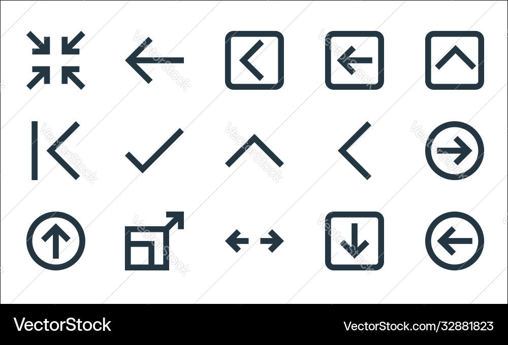 Ui line icons linear set quality Ui line icons linear set quality Vector Image