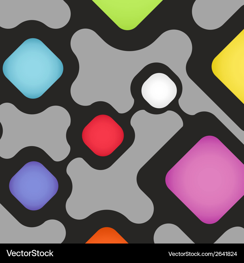Abstract background of color boxes vector image