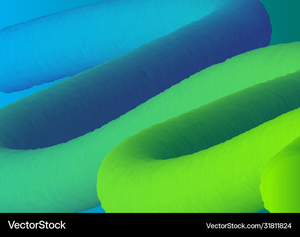 Abstract design background with 3d style shape vector image