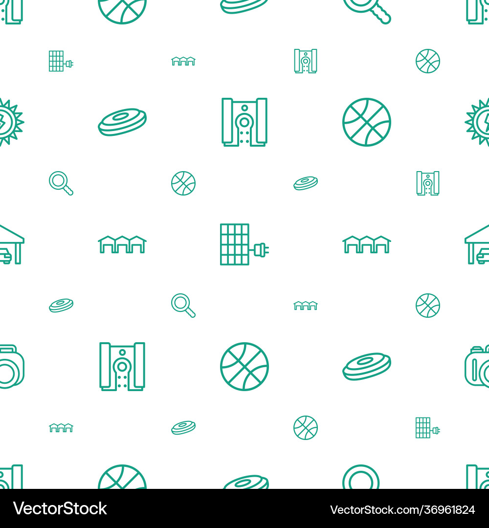 Detail icons pattern seamless white background Vector Image