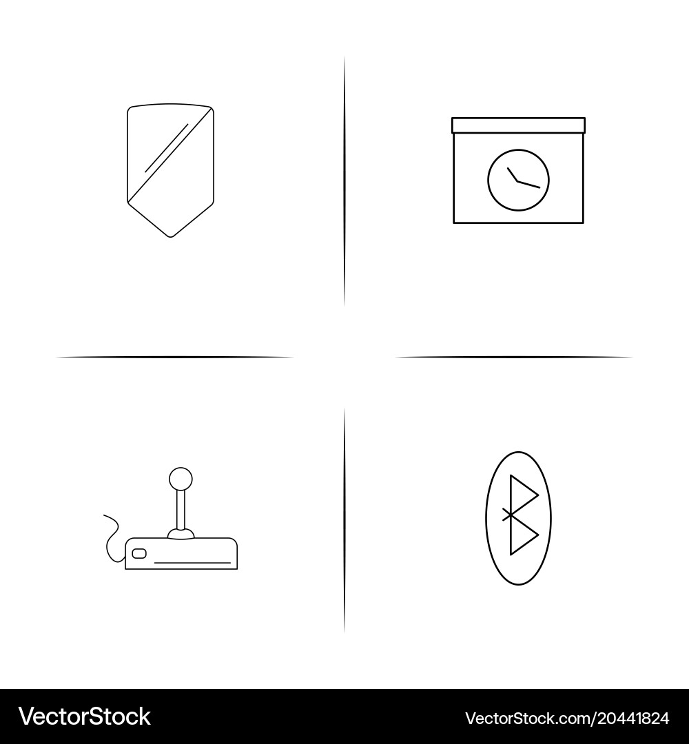 Internet technologies simple linear icon vector image