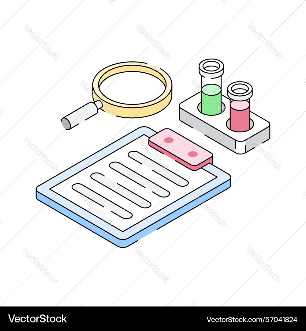 Lab report Vector Image
