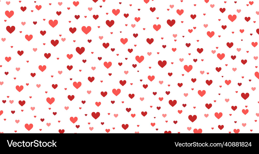 Panoramic pattern white background with many red Vector Image