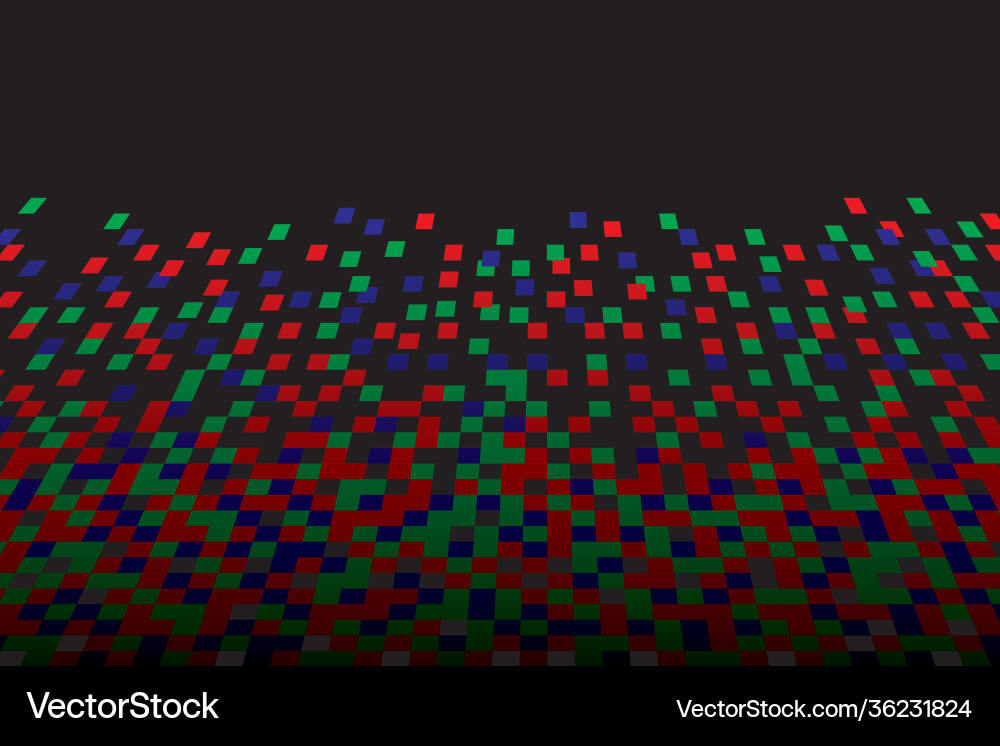 Pixel rgb seamless pattern abstract mosaic Pixel rgb seamless pattern abstract mosaic Vector Image