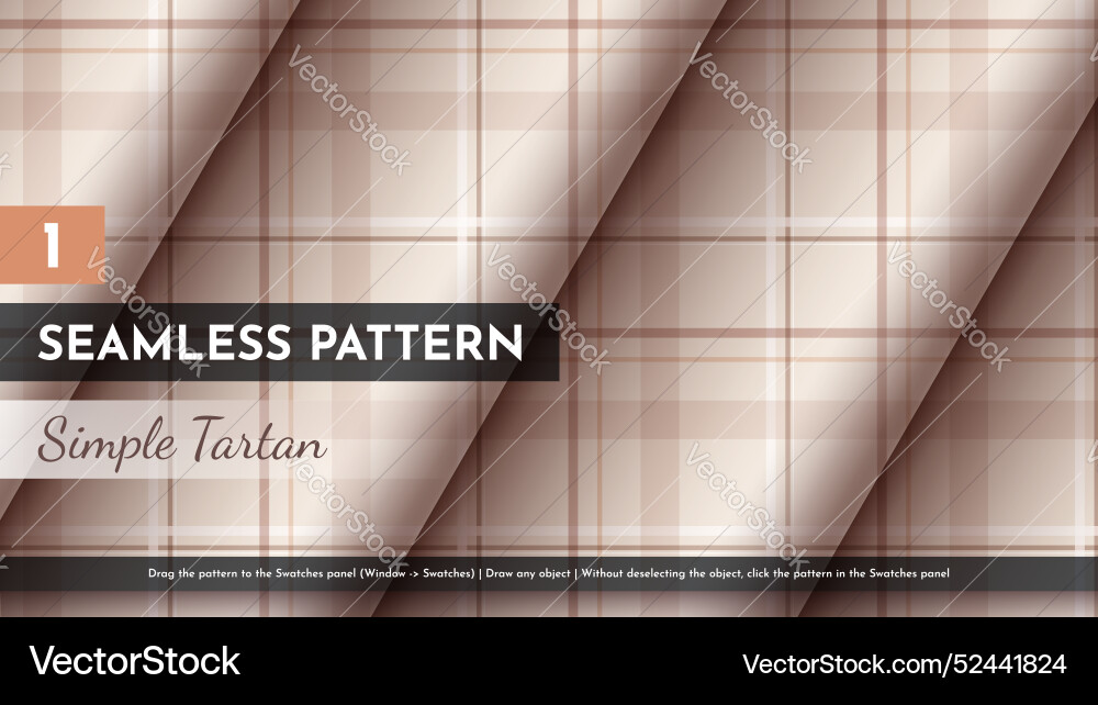 Seamless simple tartan pattern Seamless simple tartan pattern vector image