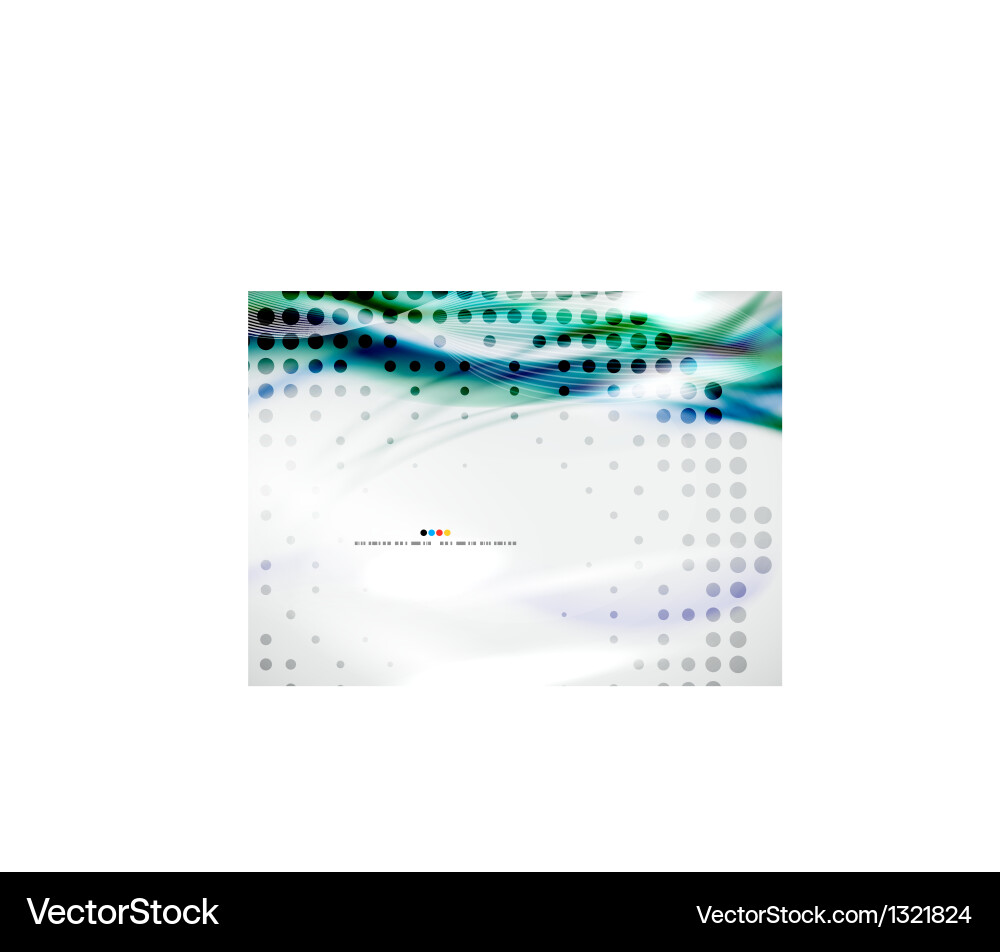 Wave abstract design template Vector Image