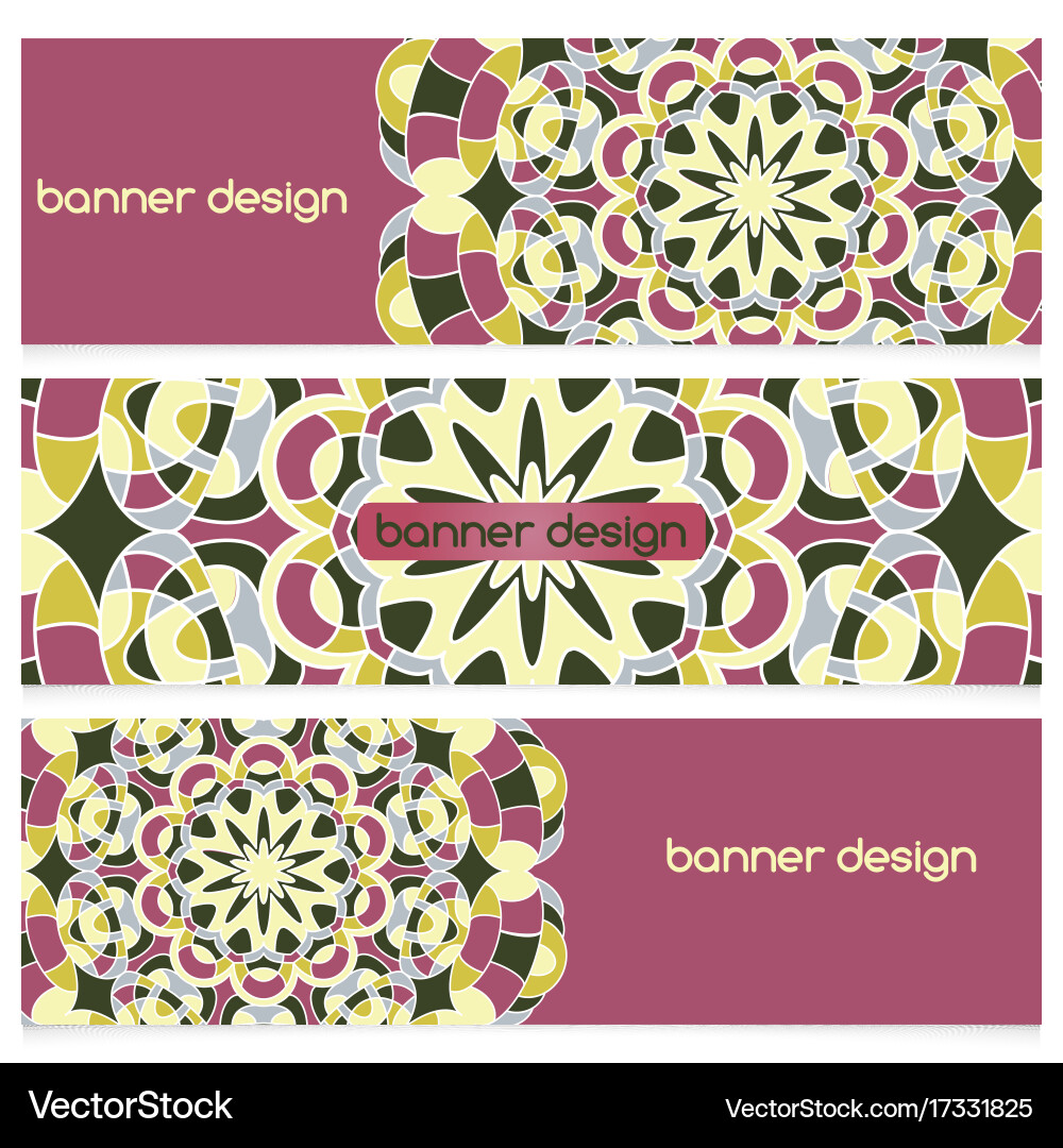 Abstract geometric header background vector image