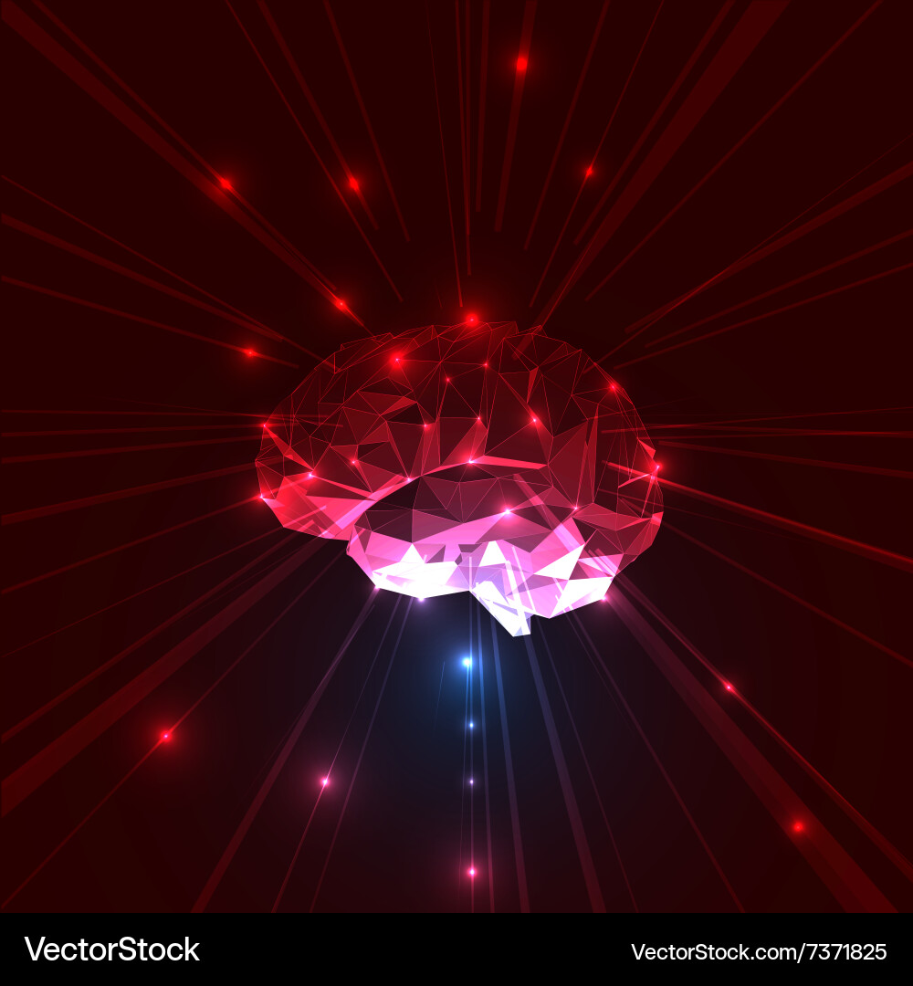 Abstract Neural Network vector image