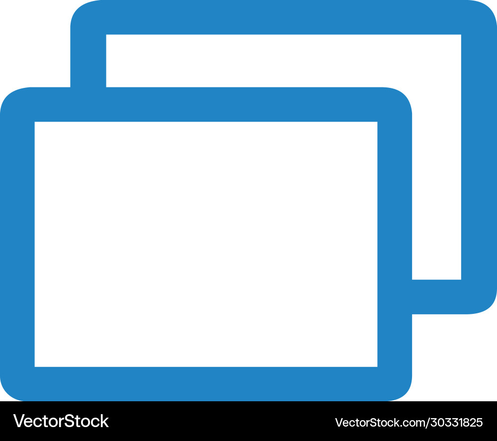 Add new tab slide or section line art icon vector image
