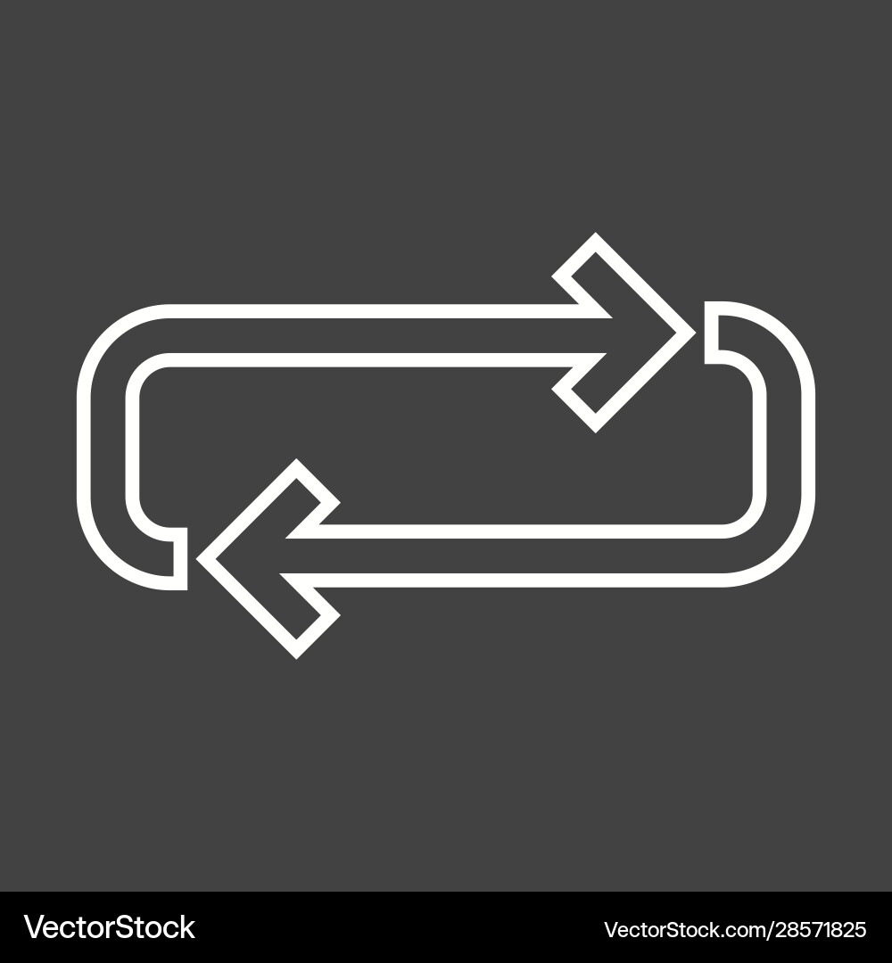 Beautiful loop line icon vector image