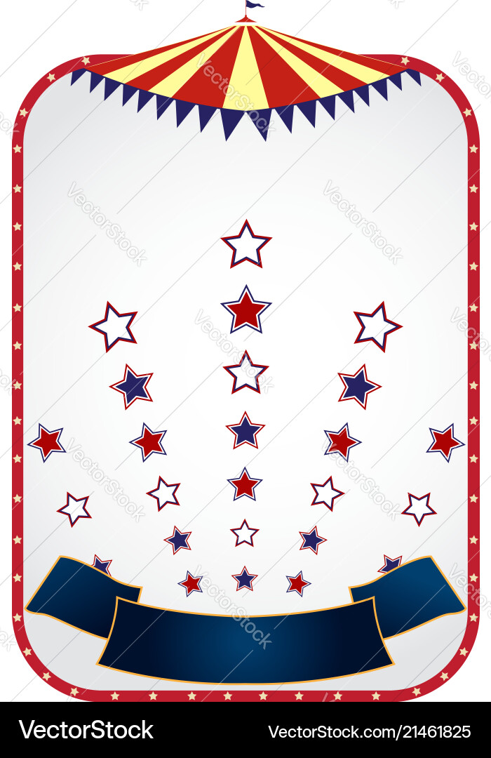 Circus tent background Royalty Free Vector Image