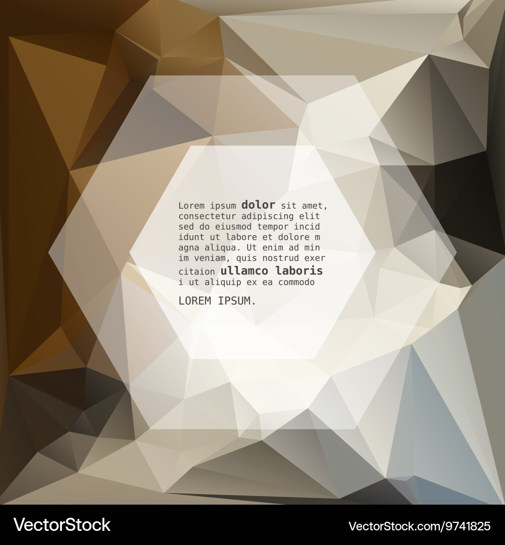 Geometric triangular abstract background vector image