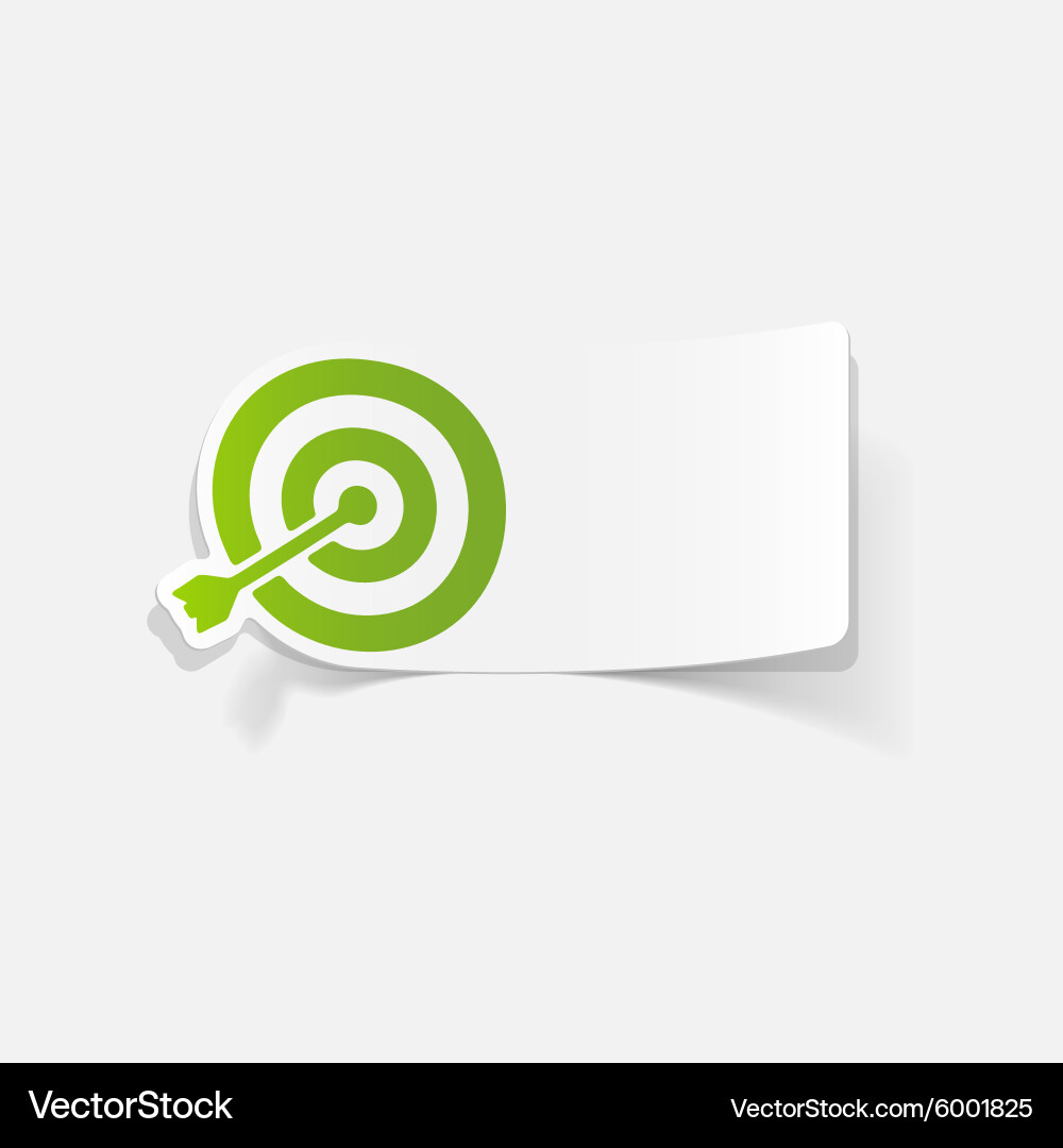 Realistic design element target vector image