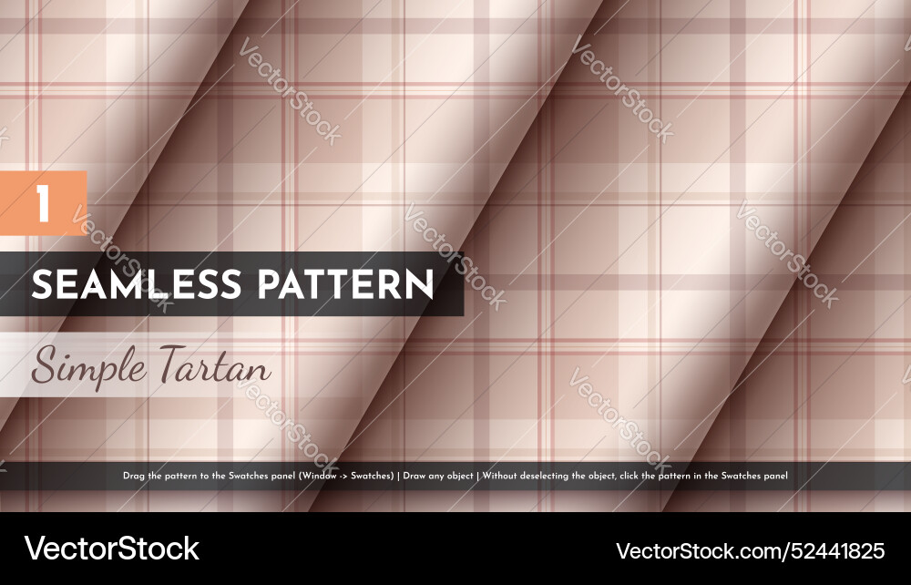 Seamless simple tartan pattern Seamless simple tartan pattern vector image