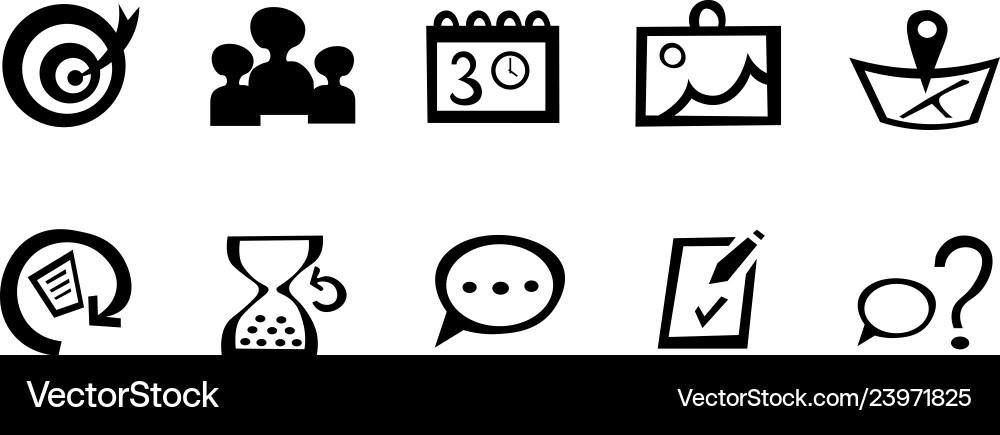 Set of web icons Vector Image