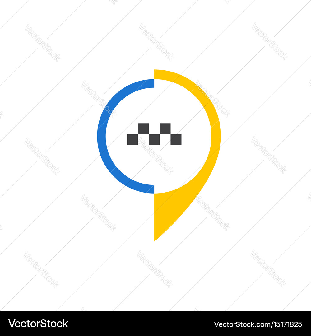 Taxi Icon - Minimalist Style Vektorbild