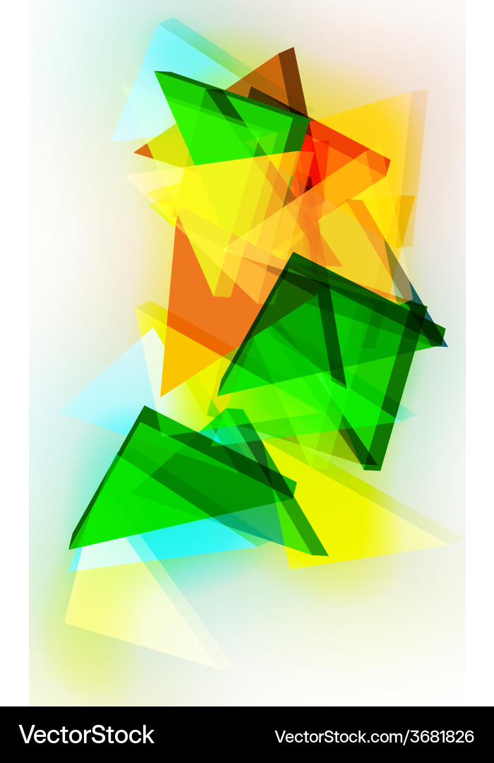 Abstract 3d triangular background vector image