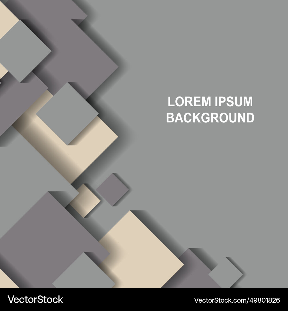 Background with 3d geometric squares shape Background with 3d geometric squares shape vector image