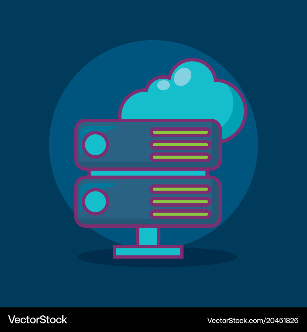 Big data design vector image