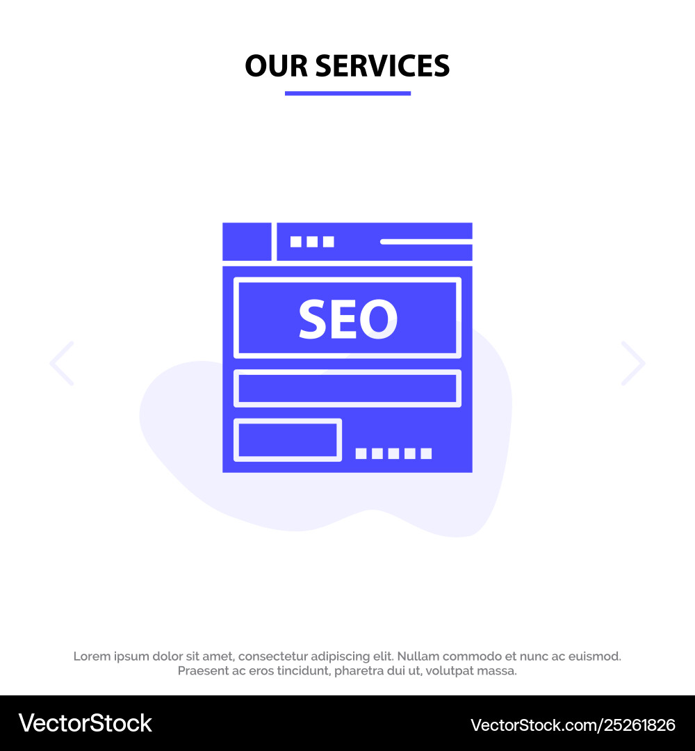 Our services website server data hosting seo tech Our services website server data hosting seo tech Vector Image