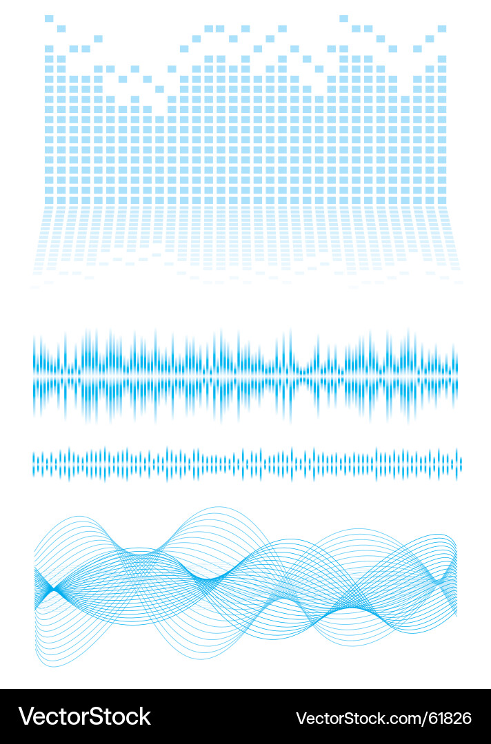 Sound Wave Spectrum Background vector image