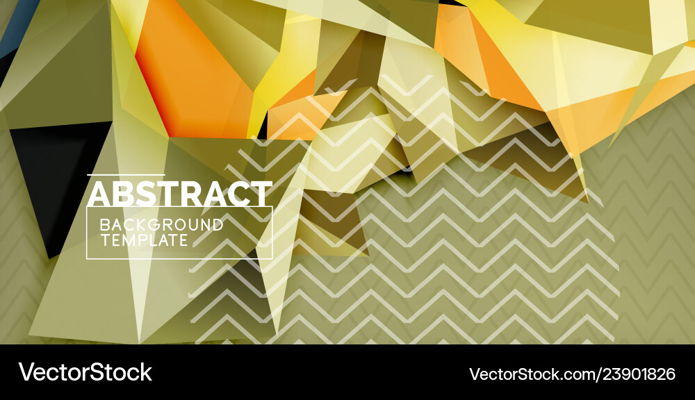 Triangular 3d geometric shapes background Vector Image