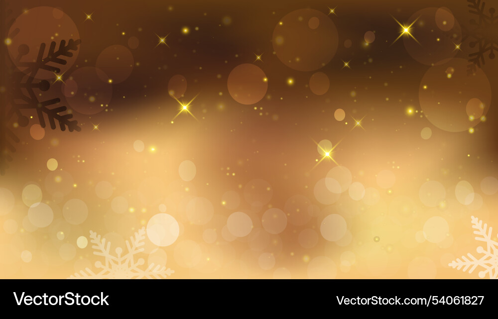 Abstract bokeh lights with glitter and snowflake Abstract bokeh lights with glitter and snowflake vector image