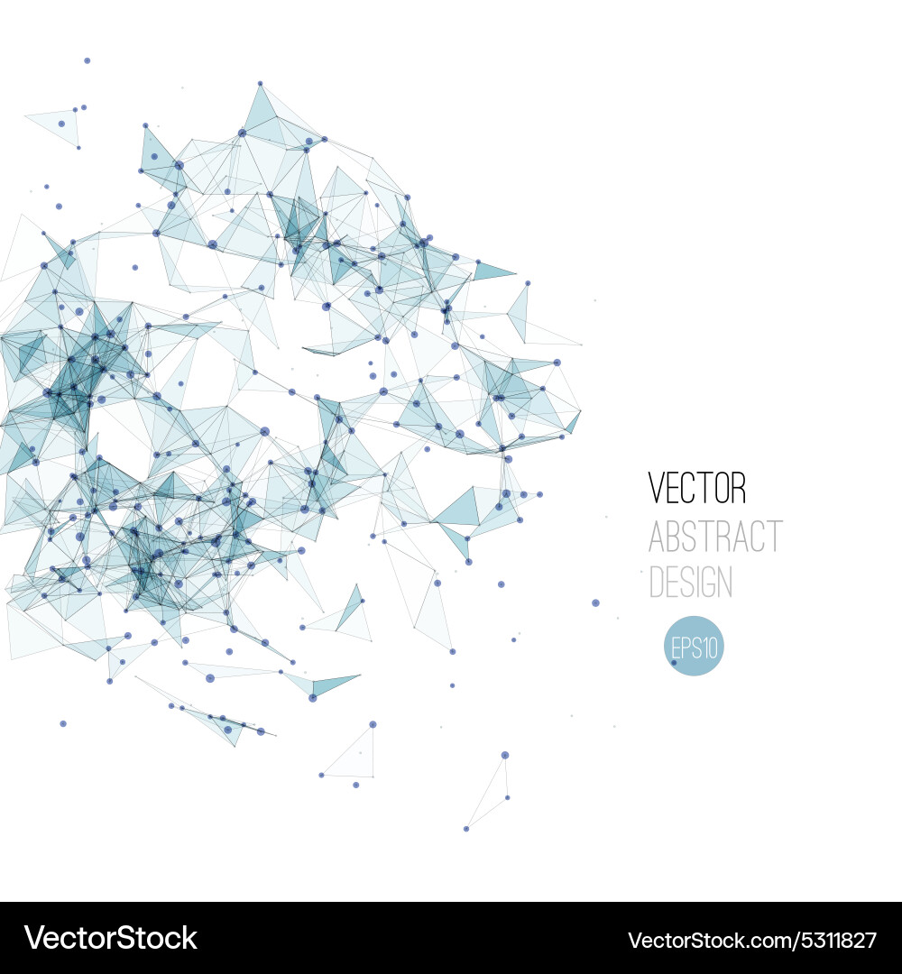 Abstract Network Structure vector image