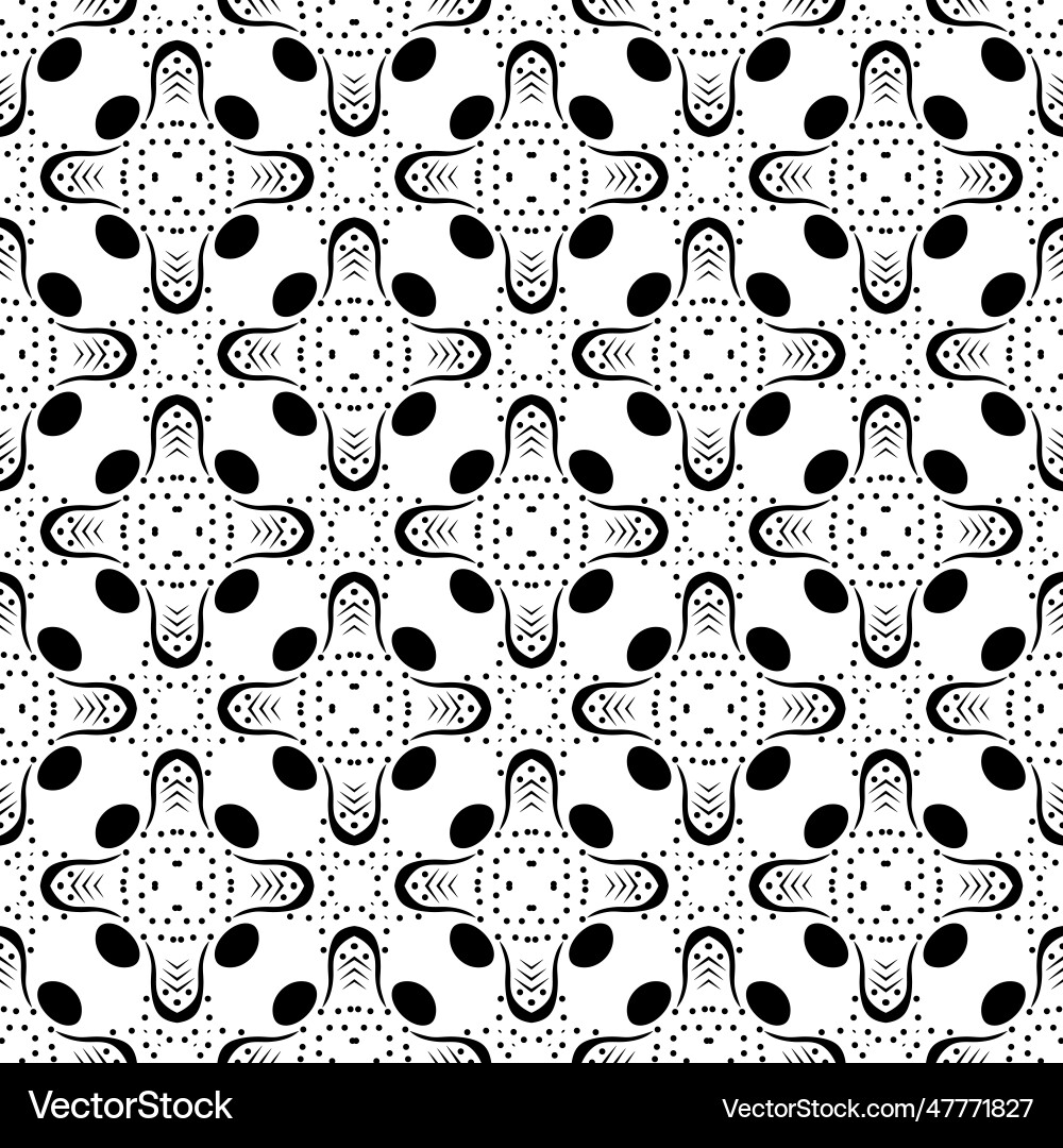 Abstract seamless pattern repeated design on white Vector Image