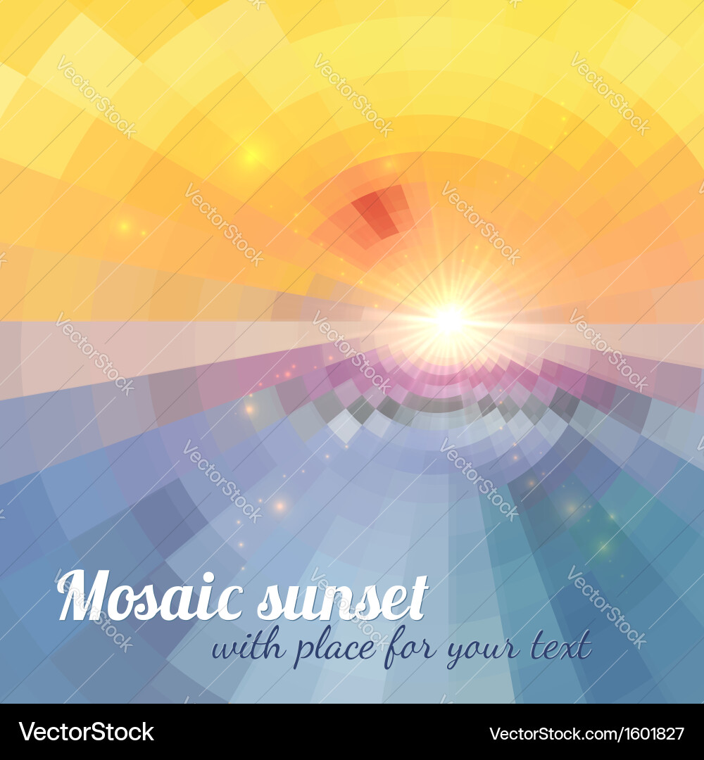 Abstract shining circle tunnel background vector image