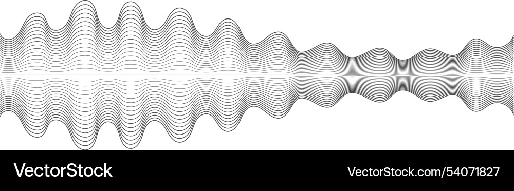 Abstract wave pattern is forming a symmetrical Abstract wave pattern is forming a symmetrical vector image