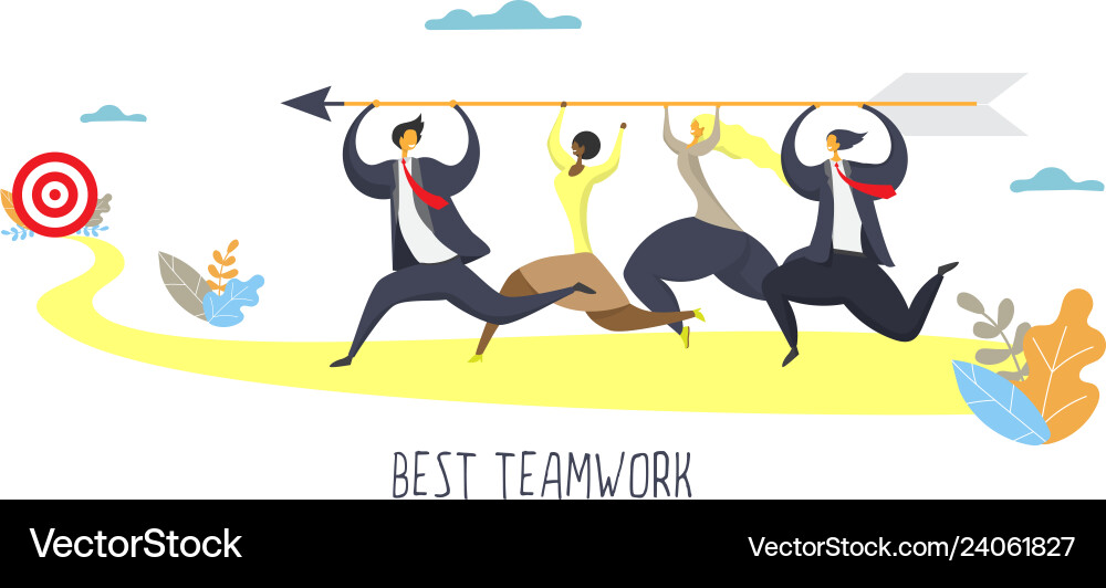 Beste Teamwork Poster Banner Design Template Beste Teamwork Poster Banner Design Template vektorbild