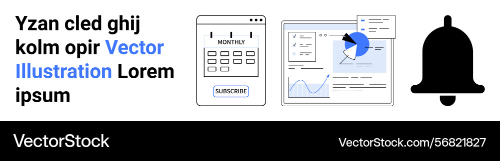 Data analytics dashboard with calendar Data analytics dashboard with calendar Vector Image