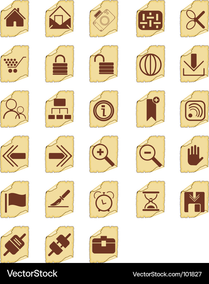 Icon buttons Vector Image