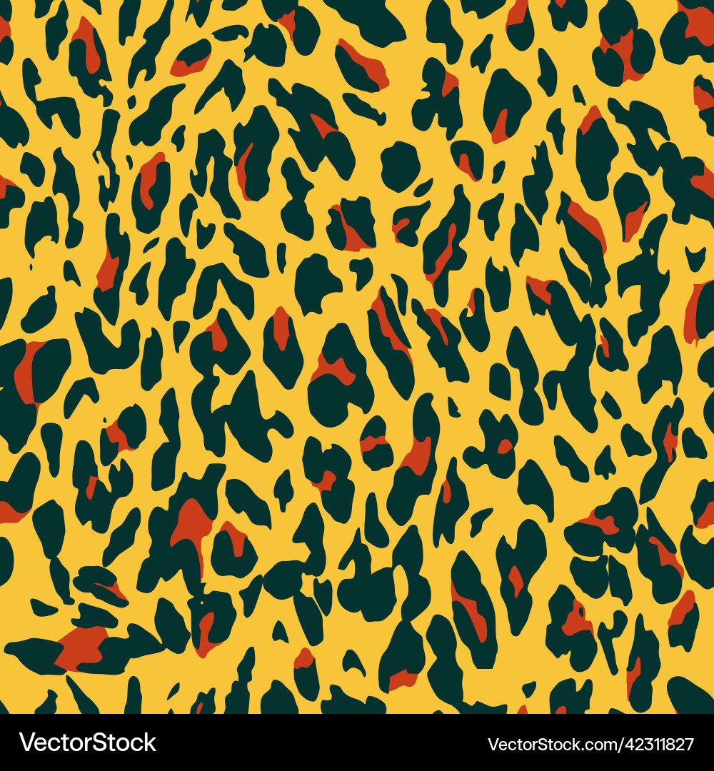 Leopard print seamless pattern Leopard print seamless pattern vector image