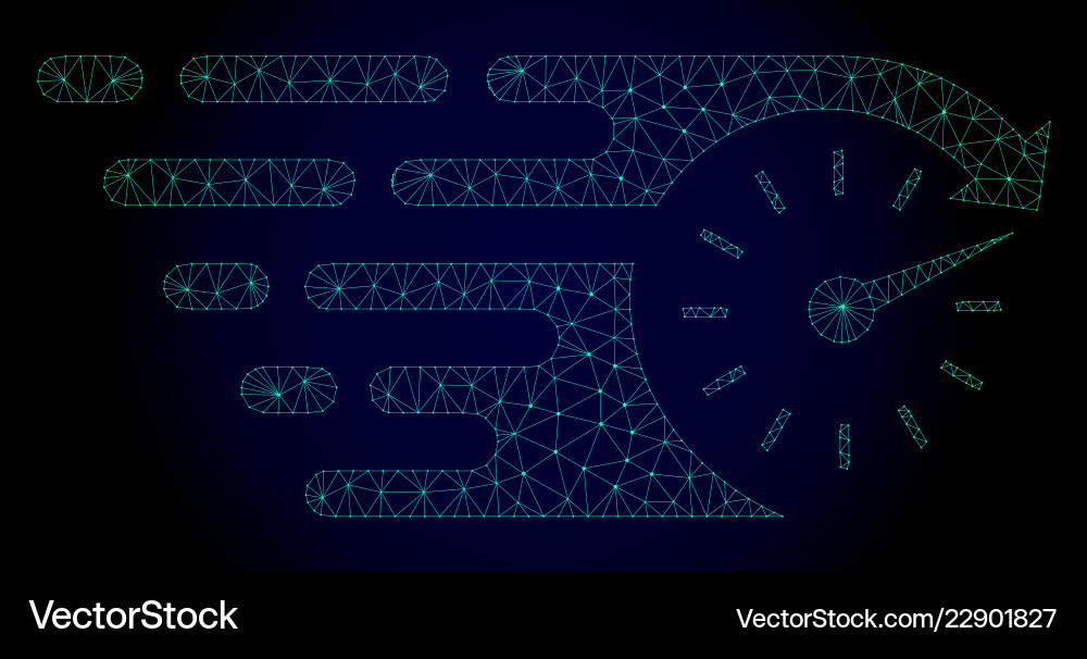 Time polygonal frame mesh with fast motion Time polygonal frame mesh with fast motion vector image