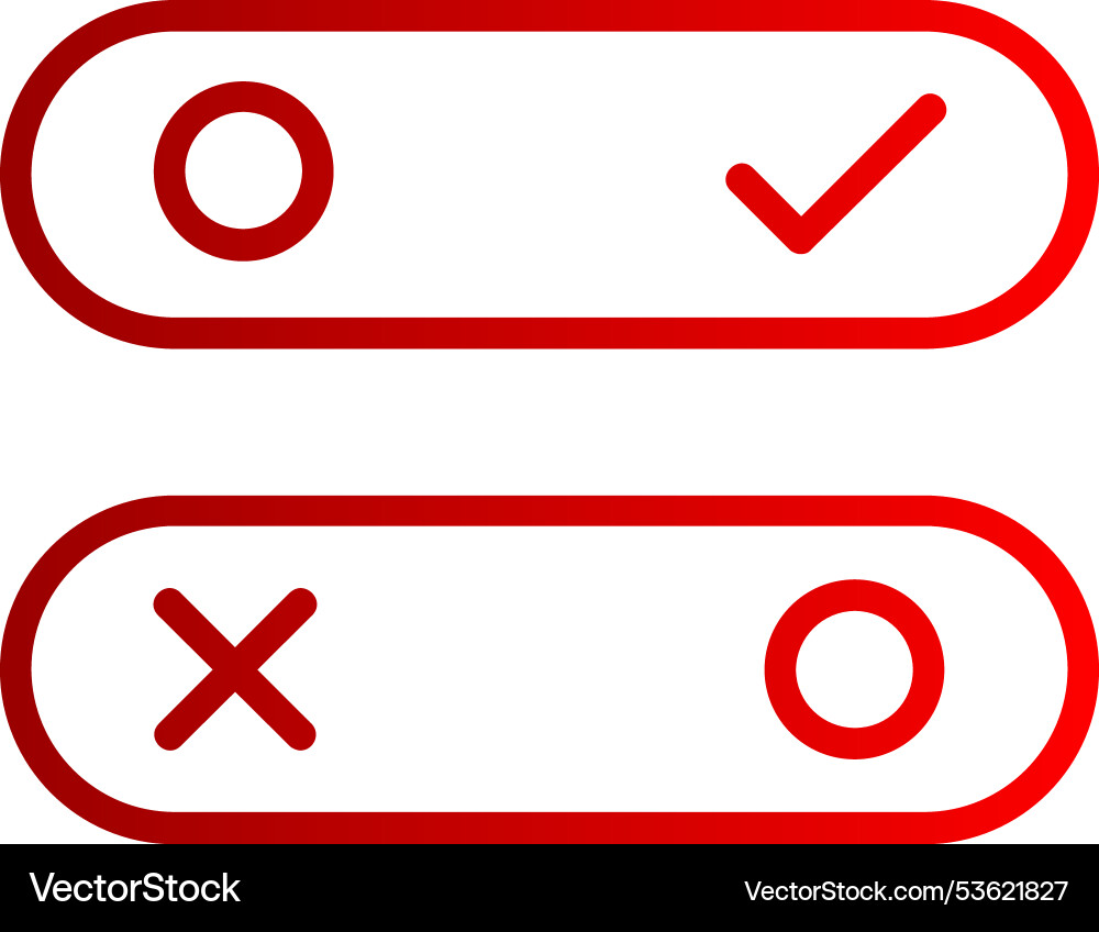 Toggle line gradient icon Vector Image