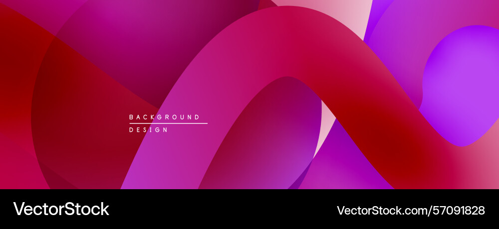 Abstract fluid shapes overlap creating vibrant Abstract fluid shapes overlap creating vibrant Vector Image