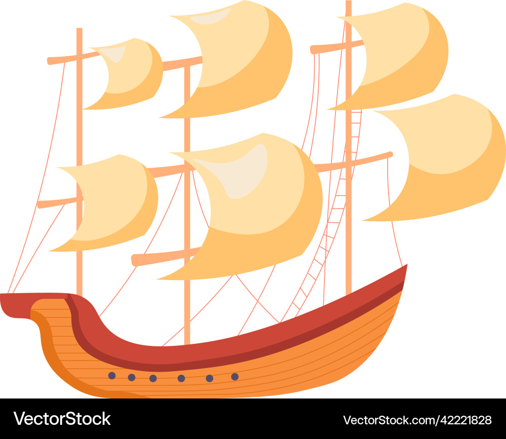 Altes Segelschiff oder Schiffsreise Altes Segelschiff oder Schiffsreise vektorbild