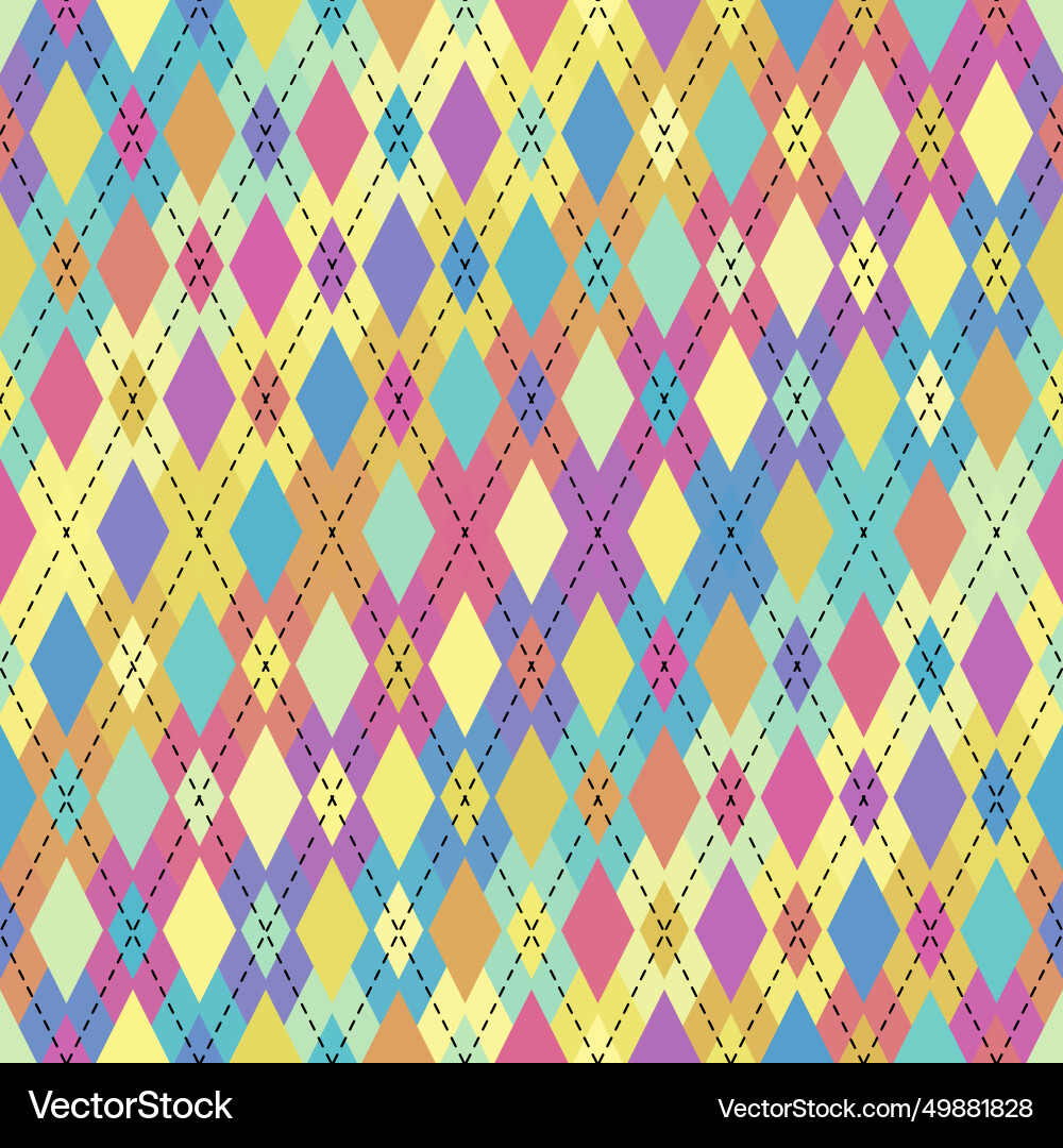 Argyle seamless pattern background vector image