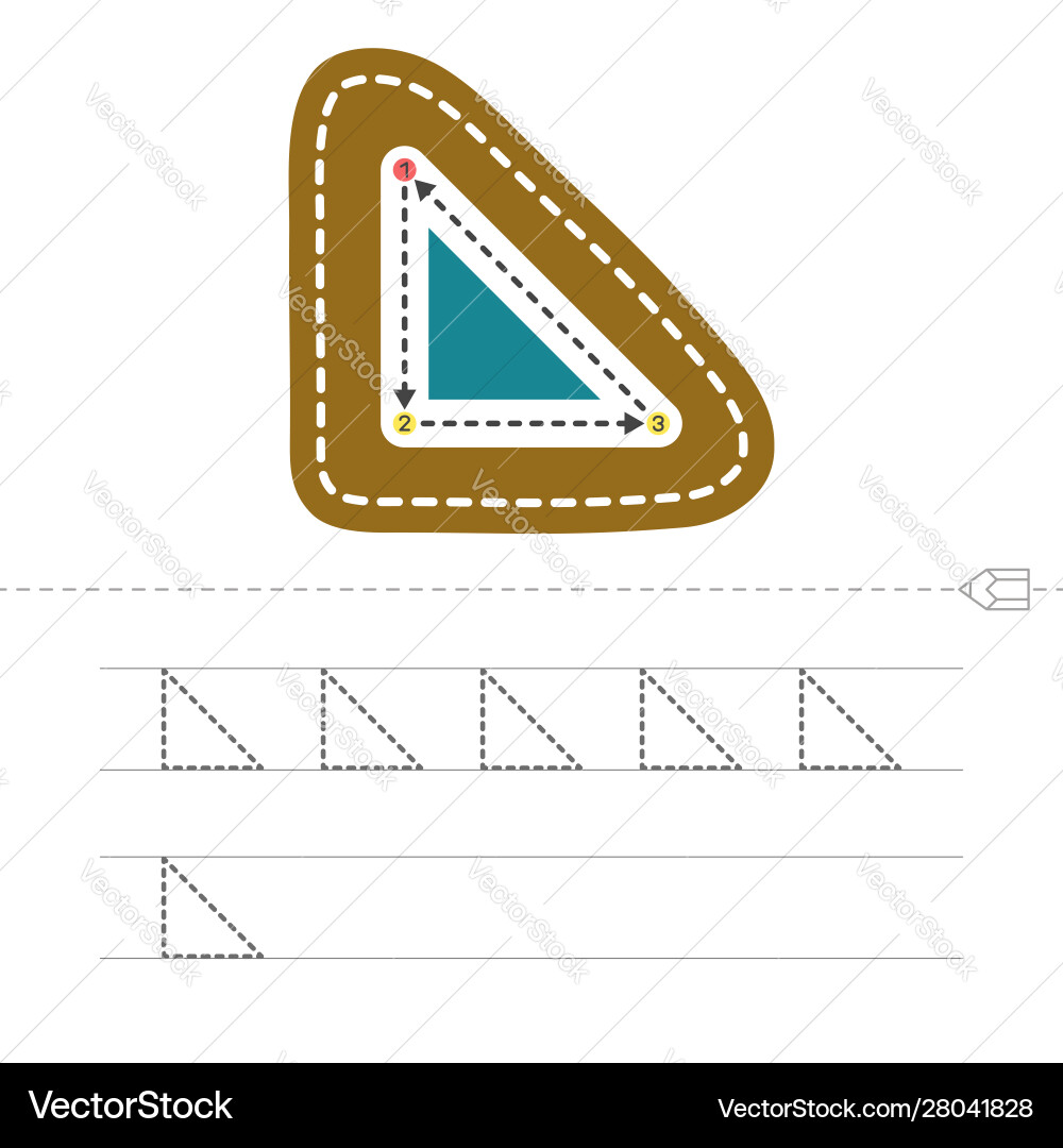 Draw a triangle 2 Draw a triangle 2 vector image
