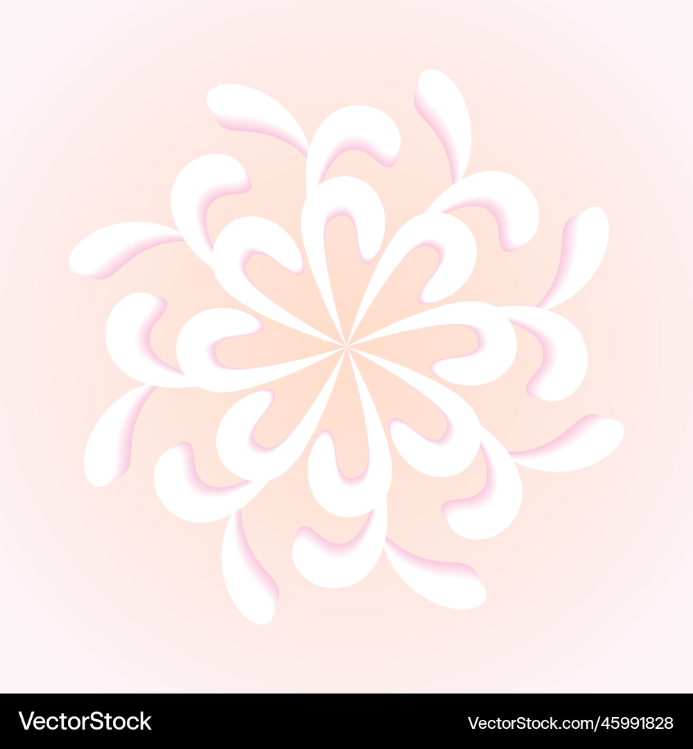 Drawing for tiles circular pattern vector image