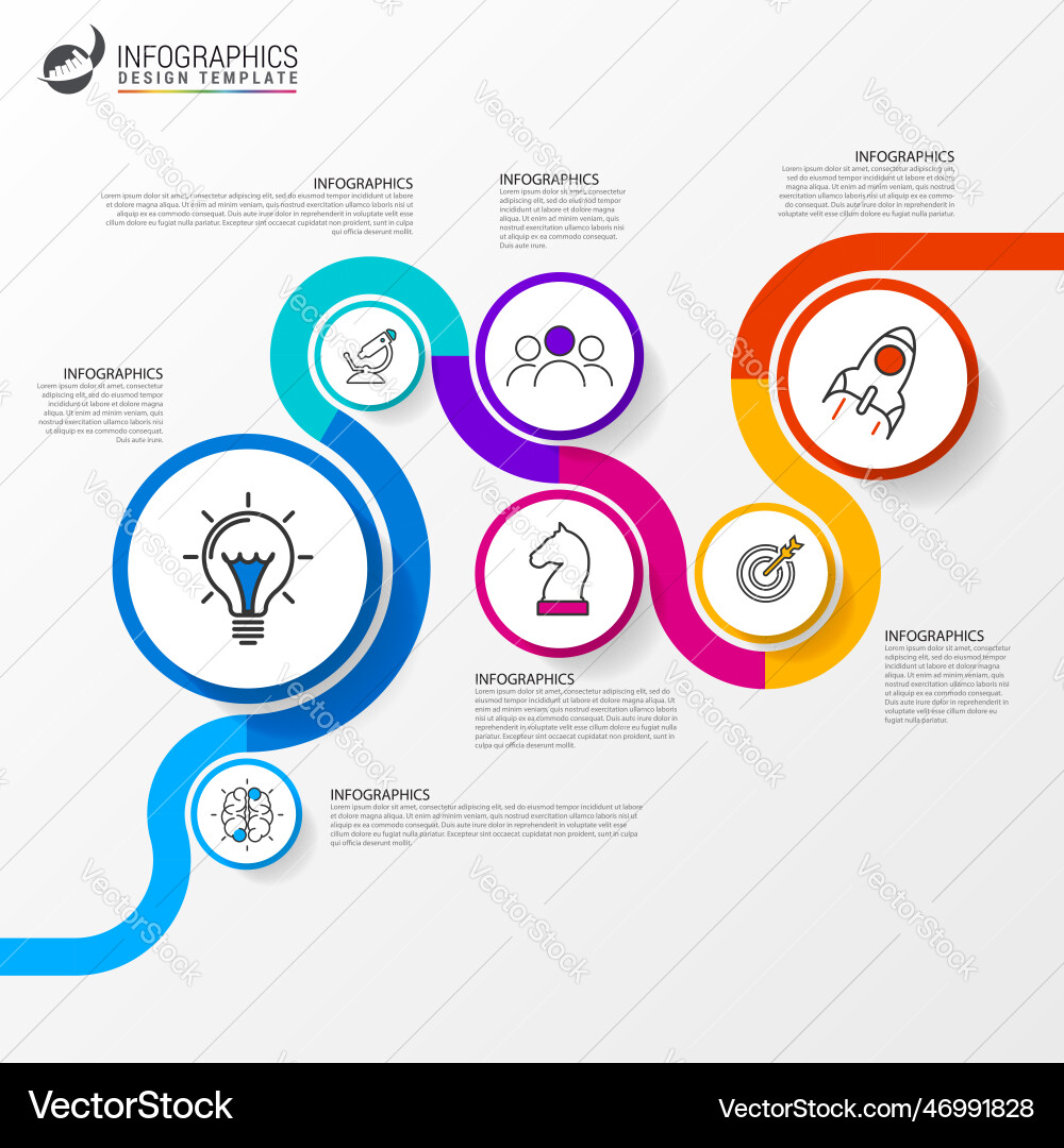 Infographic Design Template kreatives Konzept Infographic Design Template kreatives Konzept vektorbild