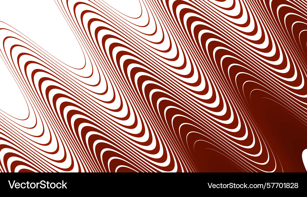 Red stripes wavy line abstract seamless pattern Red stripes wavy line abstract seamless pattern Vector Image