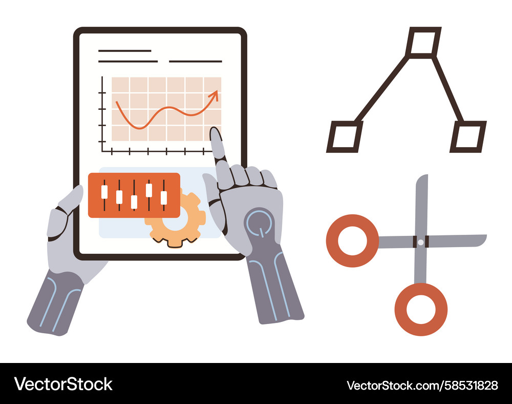 Robotic Data Analysis & Control Vector Image