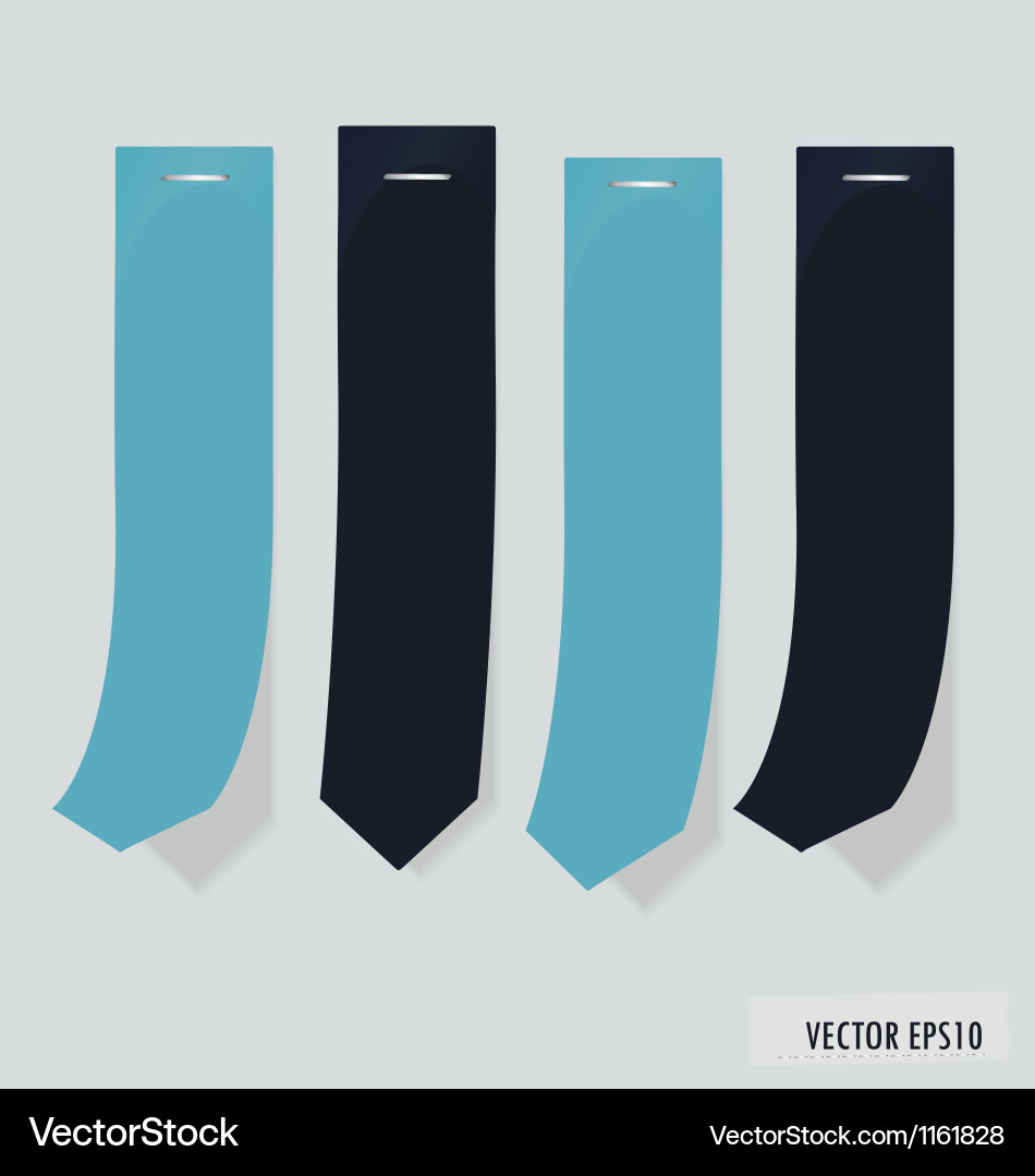Set of labels with place for text vector image