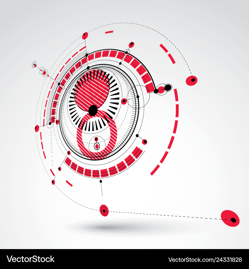Technical drawing made using dashed lines Technical drawing made using dashed lines vector image