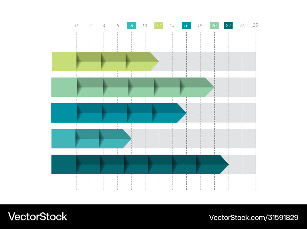3d chart graph simply color editable infographics 3d chart graph simply color editable infographics vector image