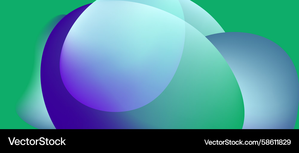 Abstract fluid shapes overlap creating vibrant Abstract fluid shapes overlap creating vibrant Vector Image